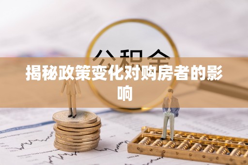 宁远揭秘政策变化对购房者的影响